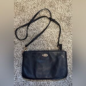 Coach Lyla Crossbody Purse Handbag Blue Pebble